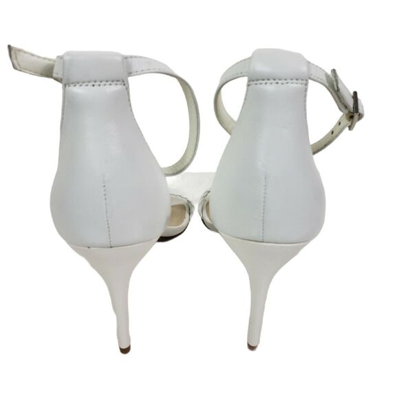 Marc Fisher Shoes Women's 10 White High Heel Dress SandalsAnkle Strap Blowout - Picture 3 of 6